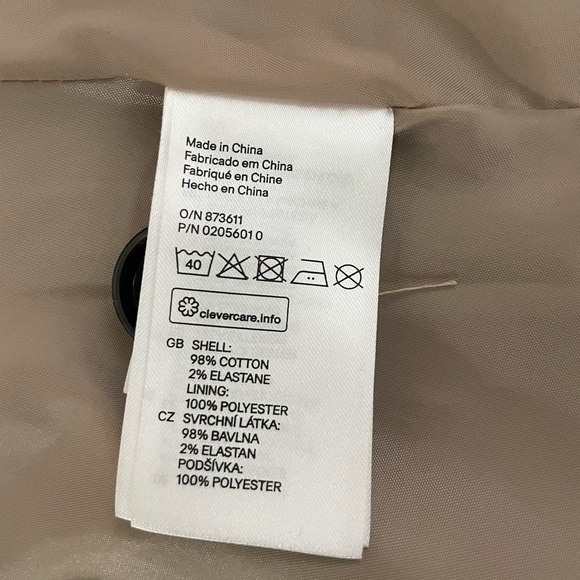 H&M Beige Double-Breasted Trench Coat - Picture 5 of 5